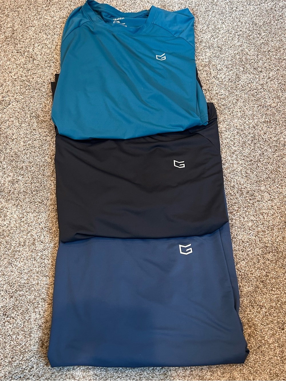Gradual Performance Fabric Lot of 3 Crewnecks. All size 3X. EUC. Outdoor. EUC
